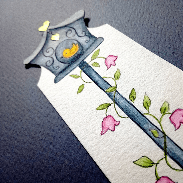 Marque-page aquarelle "Nichoir"